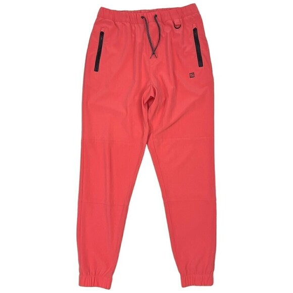 Flag Nor Fail Men's Everyday Slim Fit Joggers Salmon Small - Picture 2 of 10